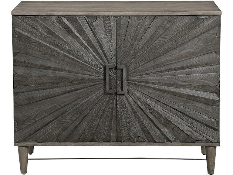 Uttermost Living Room Shield Gray Oak 2 Door Cabinet 25085 At Norwood Furniture