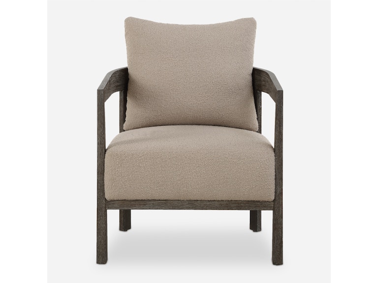 Uttermost Living Room Sienna Sand Fabric Accent Chair 23832 at Norwood Furniture