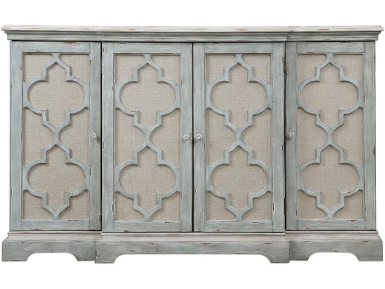 Uttermost Living Room Sophie 4 Door Grey Cabinet 24520 at Norwood Furniture