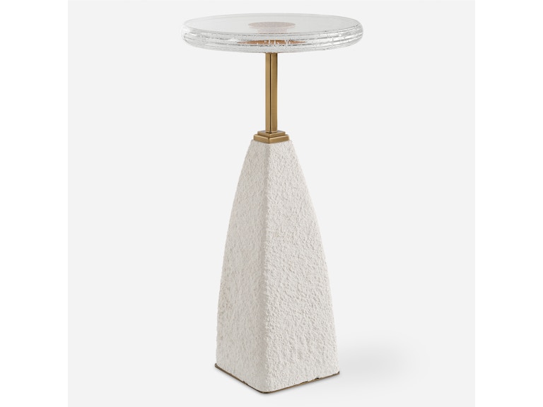 Uttermost Living Room Sora Glass Drink Table 24912 at Norwood Furniture