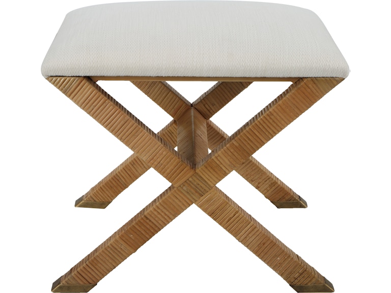 Uttermost Living Room St. Tropez Rattan Small Bench 23745 At Norwood Furniture