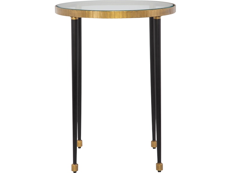 Uttermost Living Room Stiletto Antique Gold Side Table 22965 at Norwood Furniture