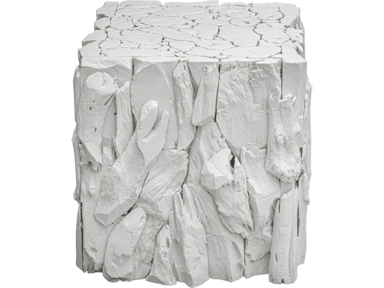 Uttermost Living Room Teak Root White Bunching Cube 25241 at Norwood Furniture