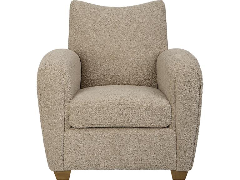 Uttermost Living Room Teddy Latte Accent Chair 23694 at Norwood Furniture