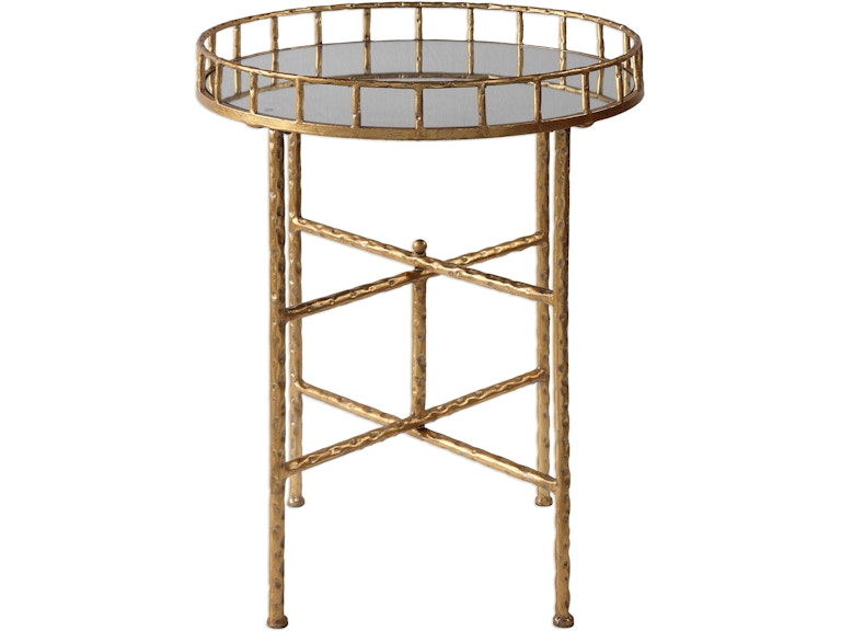 Uttermost Living Room Tilly Bright Gold Accent Table 24711 at Norwood Furniture