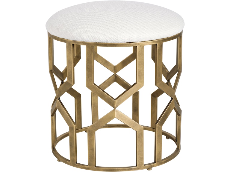 Uttermost Living Room Trellis Geometric Accent Stool 23579 At Norwood Furniture