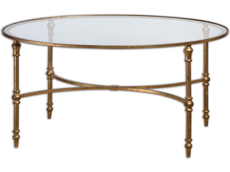 Uttermost Living Room Vitya Glass Coffee Table 24338 at Norwood Furniture