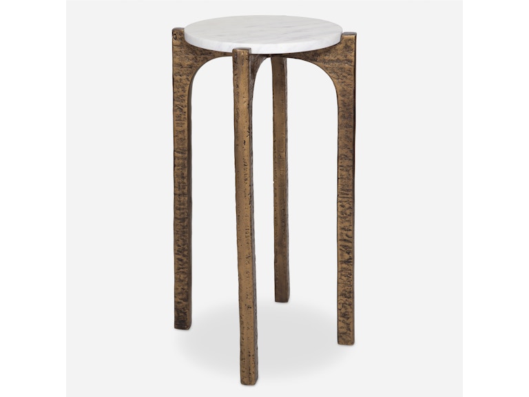 Uttermost Living Room Vivi Marble Drink Table 24933 at Norwood Furniture