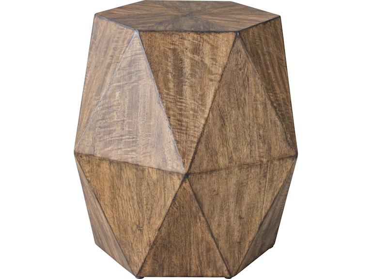 Uttermost Living Room Volker Honey Geometric Accent Table 25274 at Norwood Furniture