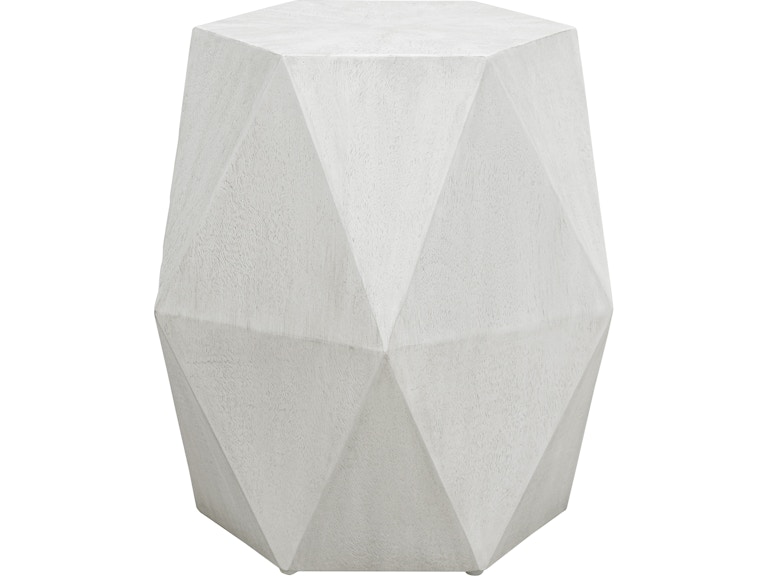 Uttermost Living Room Volker White Geometric Accent Table 25273 at Norwood Furniture