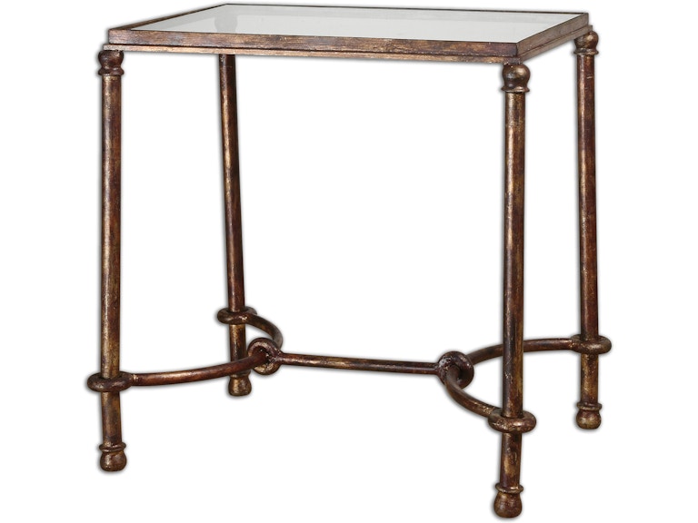 Uttermost Living Room Warring Iron End Table 24334 at Norwood Furniture