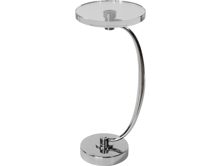 Uttermost Living Room Waveney Nickel Drink Table 25144 at Norwood Furniture