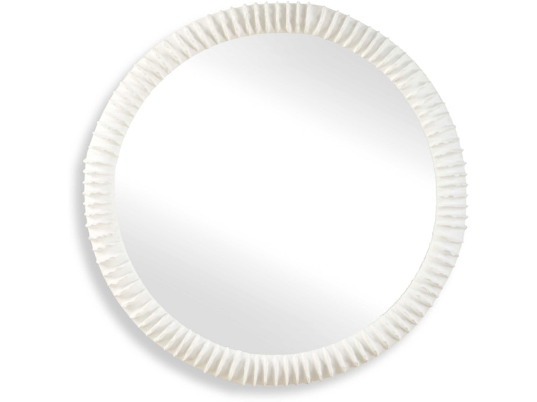 Uttermost Mirrors Akiko White Round Mirror 08267 at Norwood Furniture Uttermost Mirrors Akiko White Round Mirror 08267 at Norwood Furniture