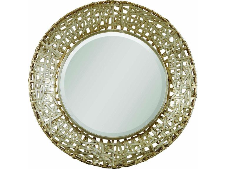 Uttermost Mirrors Alita Champagne Woven Metal Mirror 11603 B at Norwood Furniture