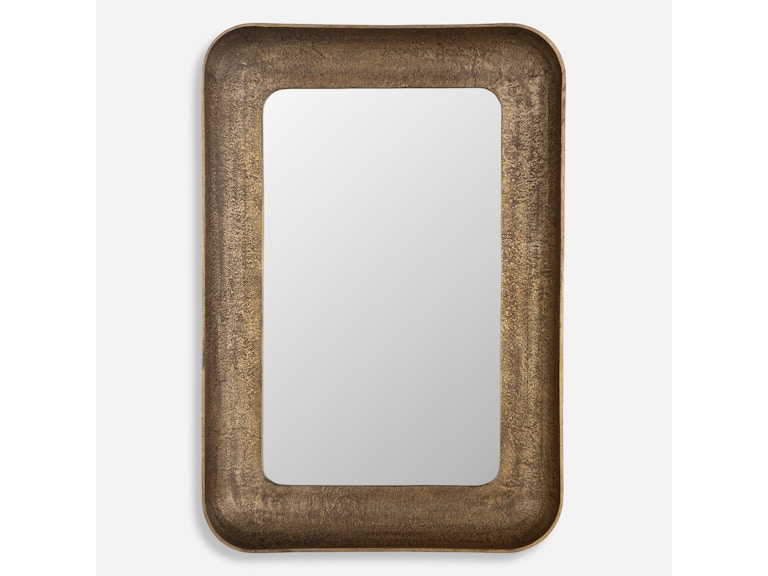 Uttermost Mirrors Alvaro Antique Brass Mirror 07087 at Norwood Furniture