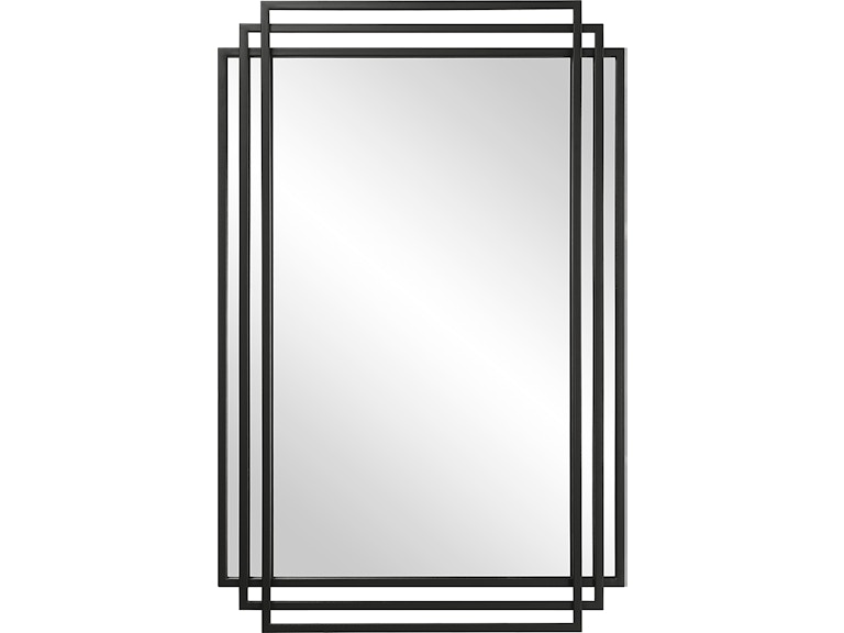Uttermost Mirrors Amherst Black Iron Mirror 09768 at Norwood Furniture