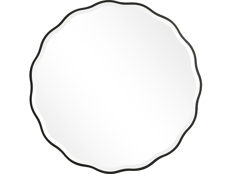 Uttermost Mirrors Aneta Black Round Mirror 09693 at Norwood Furniture
