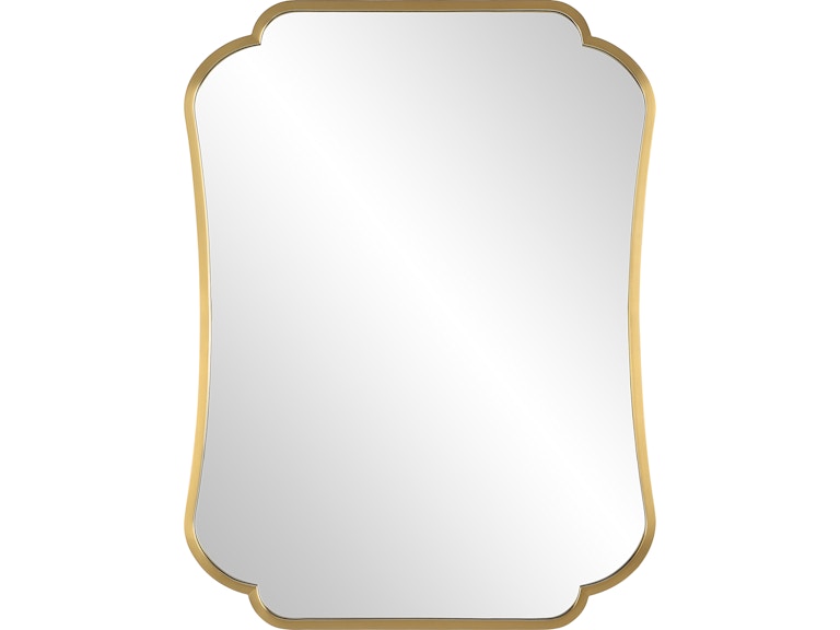 Uttermost Mirrors Athena Brushed Brass Mirror 09904 at Norwood Furniture