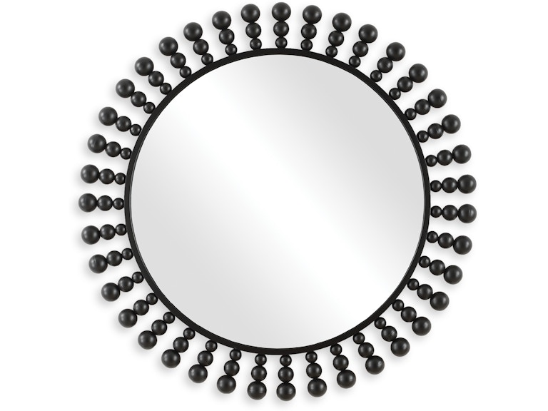 Uttermost Mirrors Aziel Round Black Mirror 08237 at Norwood Furniture