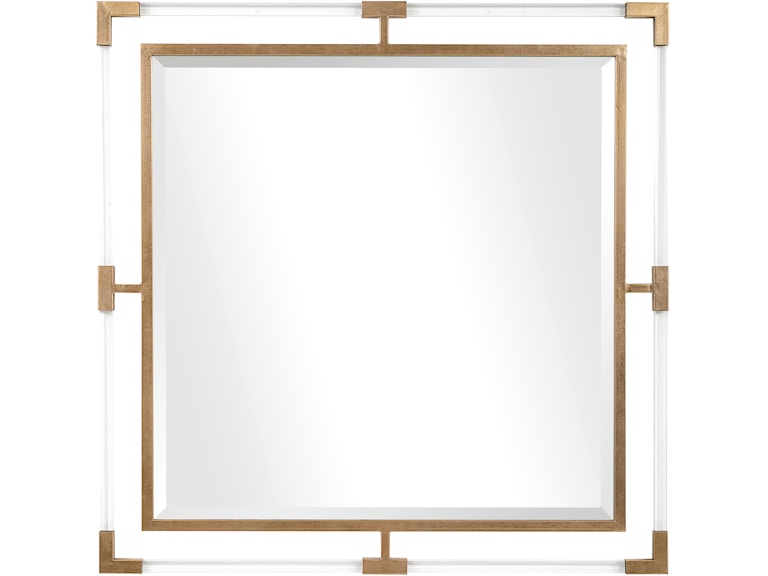 Uttermost Mirrors Balkan Golden Square Mirror 09714 at Norwood Furniture