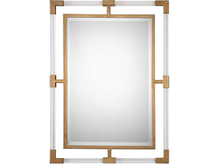 Uttermost Mirrors Balkan Modern Gold Wall Mirror 09124 At Norwood Furniture