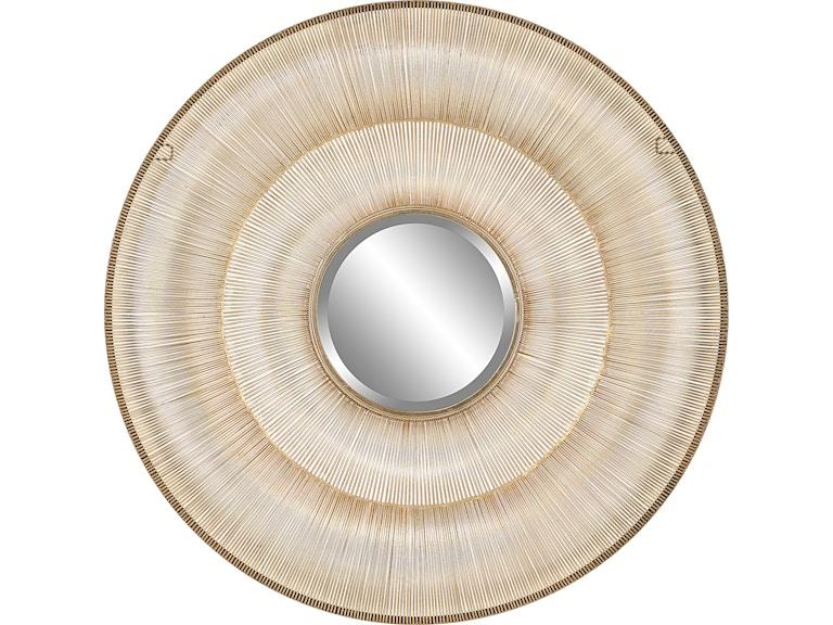 Uttermost Mirrors Bauble Round Gold Mirror 09852 at Norwood Furniture