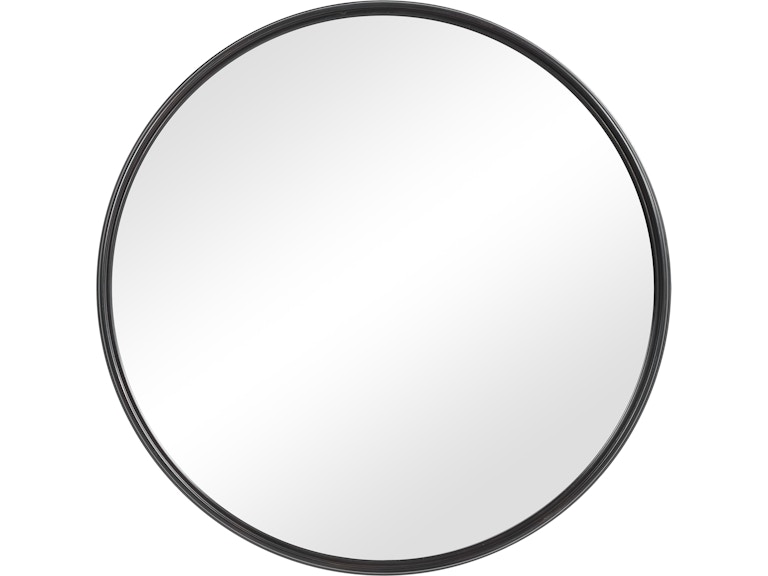 Uttermost Mirrors Belham Round Iron Mirror 09692 at Norwood Furniture