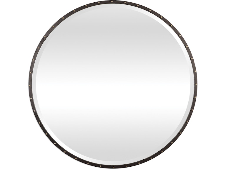 Uttermost Mirrors Benedo Round Mirror 09456 at Norwood Furniture