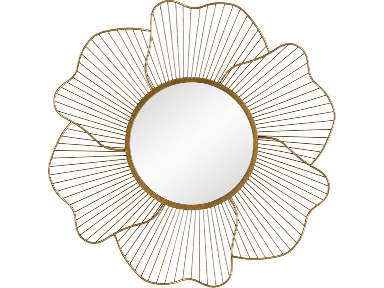 Uttermost Mirrors Blossom Gold Floral Mirror 09912 at Norwood Furniture