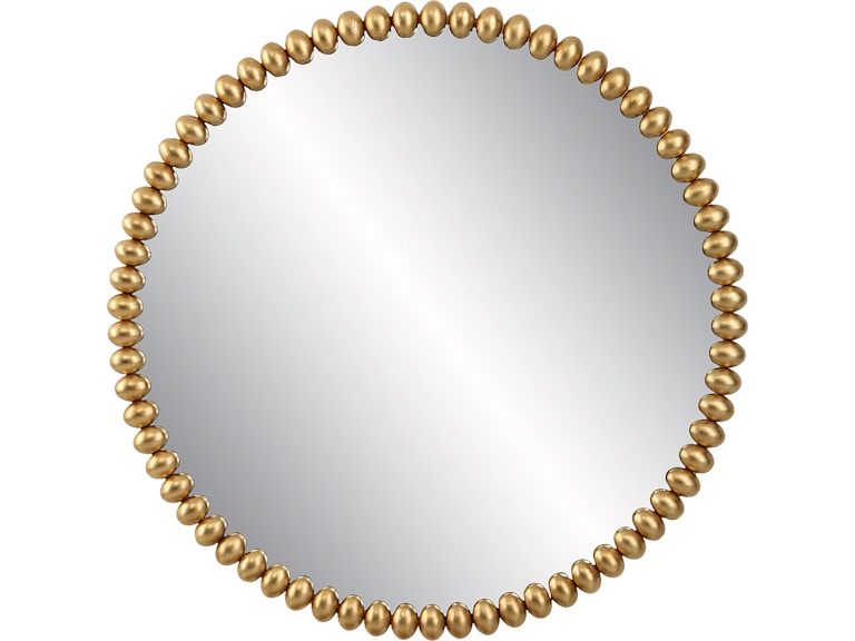Uttermost Mirrors Byzantine Round Gold Mirror 09793 at Norwood Furniture