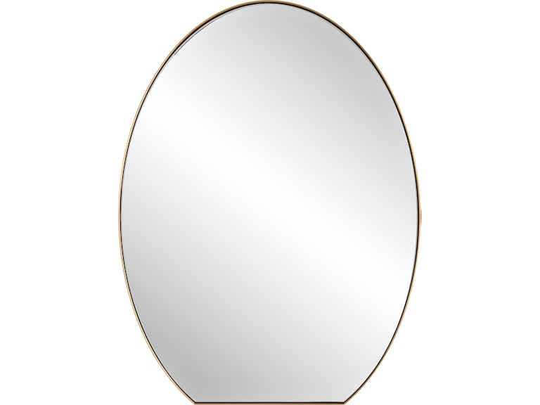 Uttermost Mirrors Cabell Brass Oval Mirror 09924 at Norwood Furniture