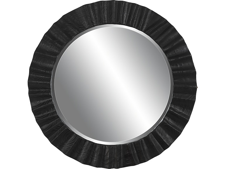 Uttermost Mirrors Caribou Dark Espresso Round Mirror 09798 at Norwood Furniture
