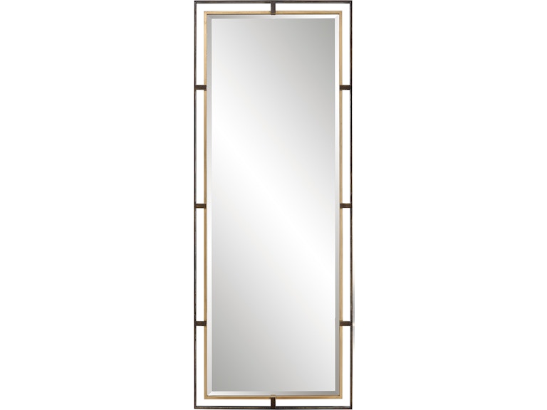 Uttermost Mirrors Carrizo Tall Bronze and Gold Mirror 09776 at Norwood Furniture