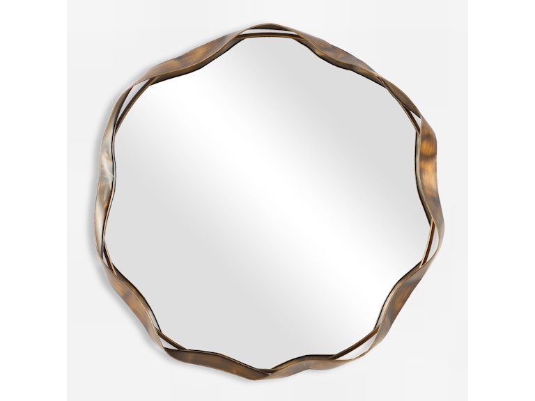 Uttermost Mirrors Catch The Wave Round Mirror 08225 at Norwood Furniture