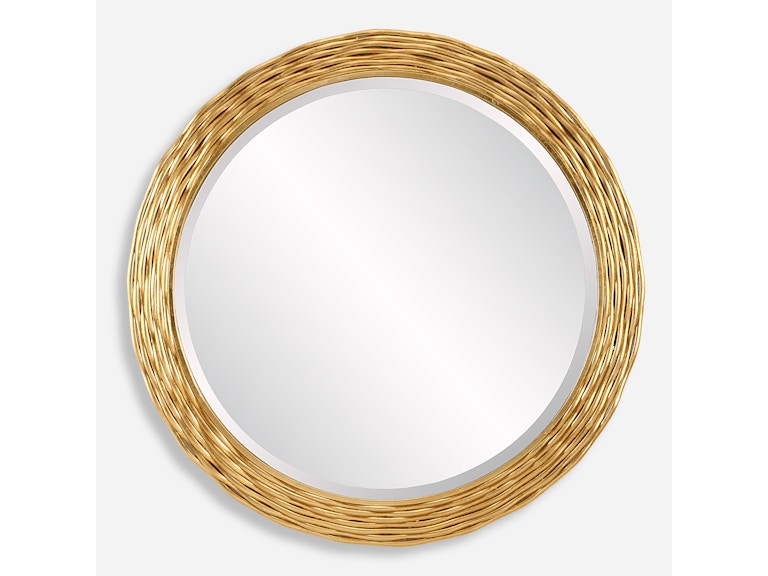Uttermost Mirrors Celeste Gold Round Mirror 08193 at Norwood Furniture Uttermost Mirrors Celeste Gold Round Mirror 08193 at Norwood Furniture