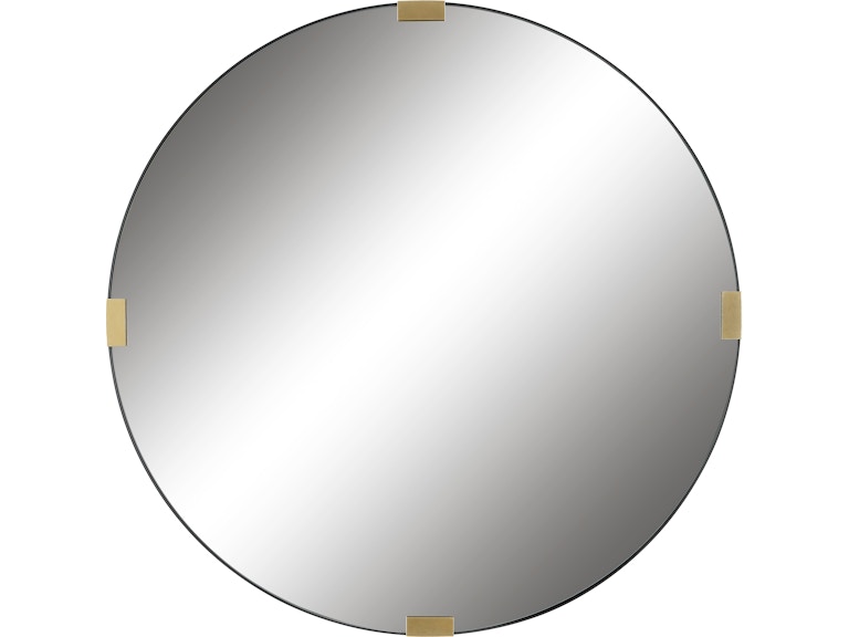 Uttermost Mirrors Clip Modern Round Mirror 09882 at Norwood Furniture