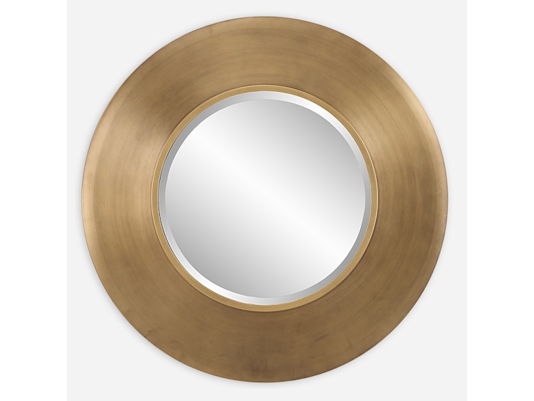 Uttermost Mirrors Contessa Round Gold Mirror 09959 at Norwood Furniture