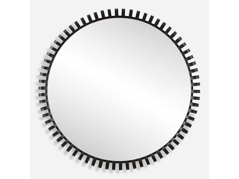 Uttermost Mirrors Corona Modern Round Mirror 09975 at Norwood Furniture