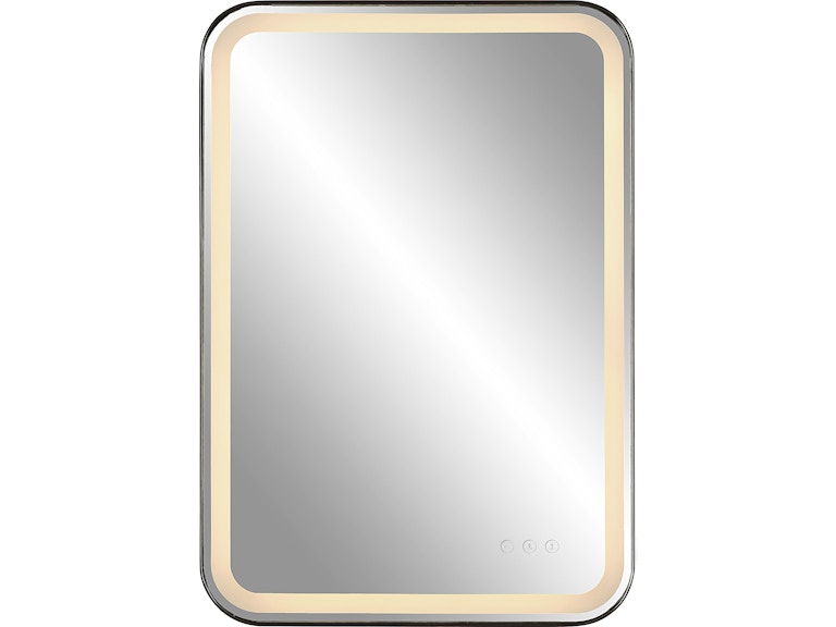 Uttermost Mirrors Crofton Lighted Black Vanity Mirror 09861 at Norwood Furniture