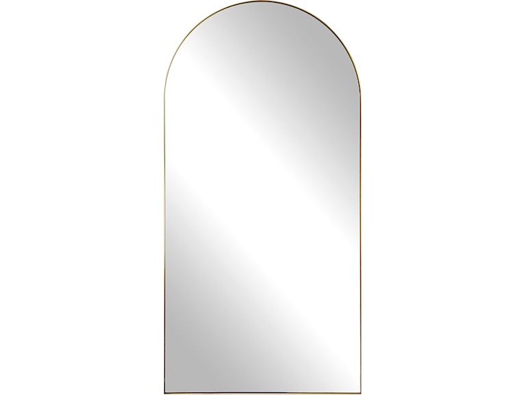 Uttermost Mirrors Crosley Antique Brass Arch Mirror 09841 at Norwood Furniture