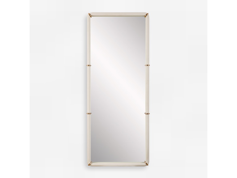 Uttermost Mirrors Cyprus White Dressing Mirror 08242 at Norwood Furniture