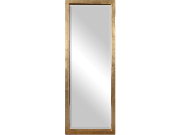 Uttermost Mirrors Edmonton Gold Leaner Mirror 14554 at Norwood Furniture