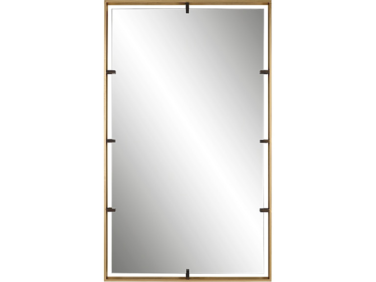 Uttermost Mirrors Egon Gold Wall Mirror 09754 at Norwood Furniture