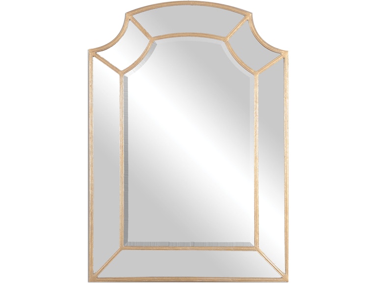 Uttermost Mirrors Francoli Gold Arch Mirror 12929 at Norwood Furniture