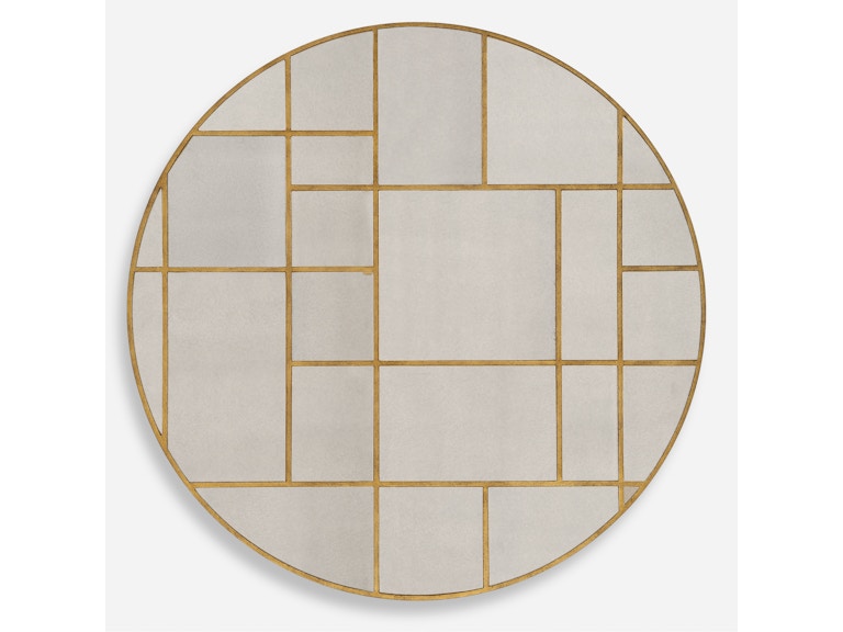 Uttermost Mirrors Geometric Round Mirror 09969 at Norwood Furniture