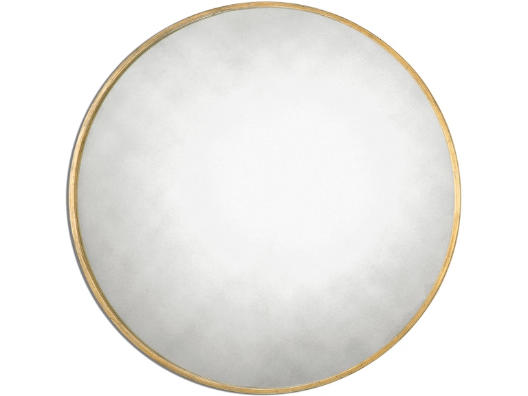 Uttermost Mirrors Junius Round Gold Mirror 13887 at Norwood Furniture