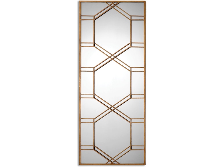 Uttermost Mirrors Kennis Gold Leaf Leaner Mirror 13922 at Norwood Furniture