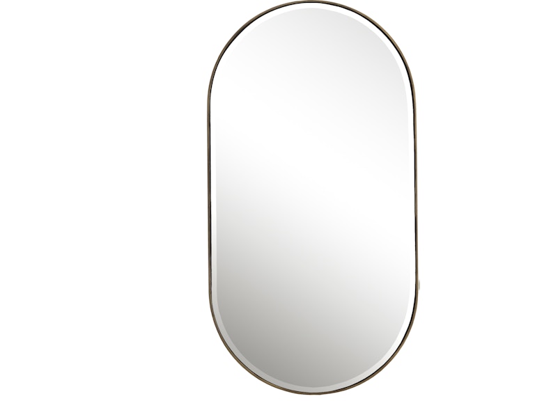 Uttermost Mirrors Lago Oval Gold Mirror 09914 at Norwood Furniture