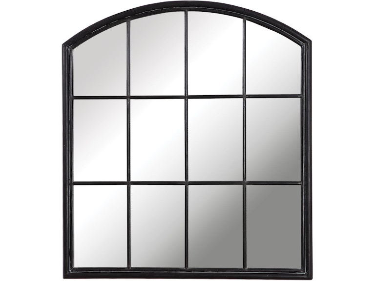Uttermost Mirrors Lyda Aged Black Arch Mirror 09484 at Norwood Furniture
