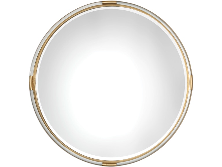 Uttermost Mirrors Mackai Round Gold Mirror 09333 at Norwood Furniture